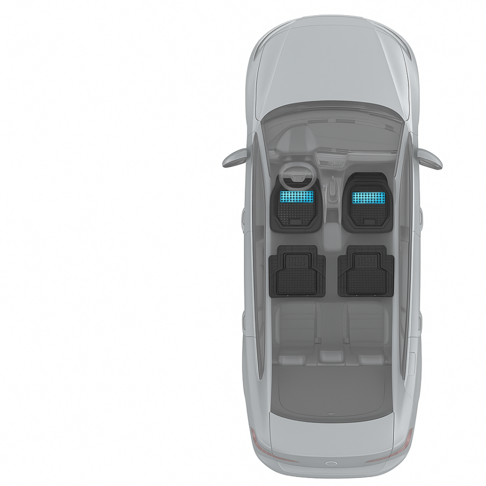VOLKSWAGEN BEETLE 2011-2012-2013-2014-2015-2016-2017-2018 EXTRA HAVUZLU MAVİ KROMLU KESİLEBİLİR KOKUSUZ SU GEÇİRMEZ OTO PASPAS