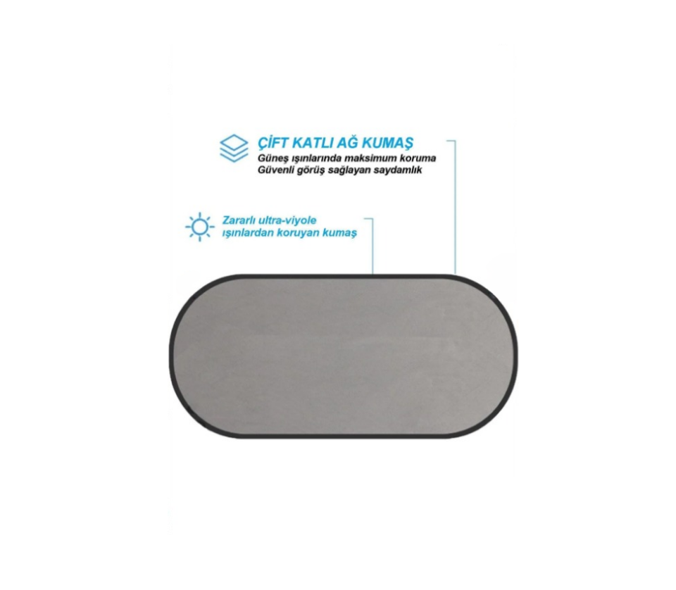 Peugeot Partner Tepe 2016 ARKA CAM PERDESİ GÜNEŞLİĞİ