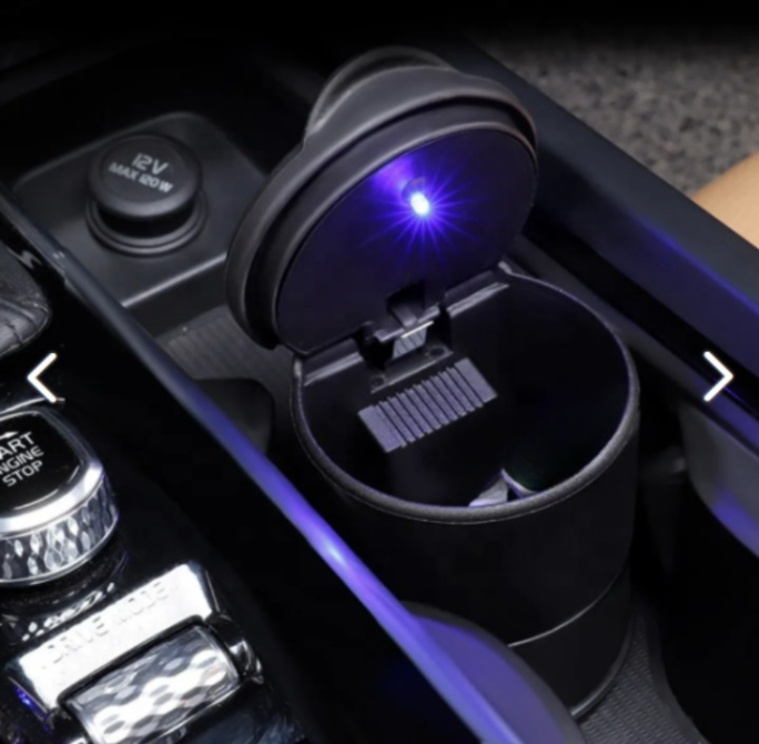 SUBARU FORESTER 2013-2014-2015-2016-2017-2018-2019 MAVİ IŞIKLI KAPAKLI KÜLLÜK BARDAKLIK KUMBARA